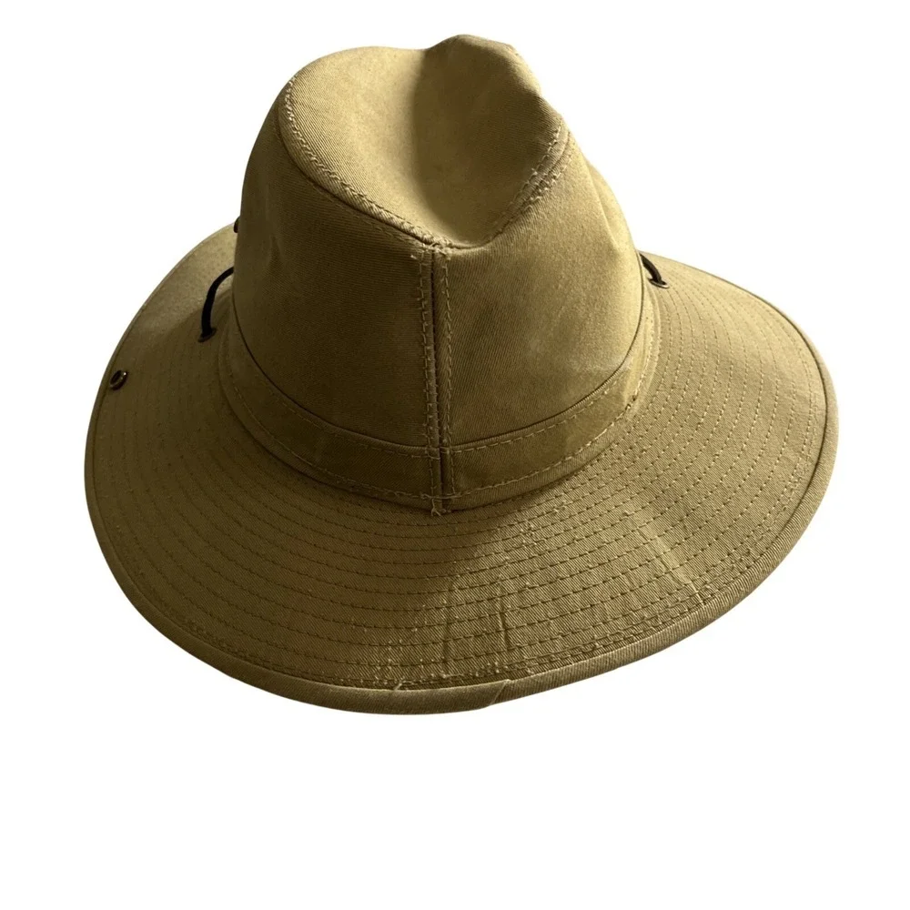 Hensel Oswego Aussie Boonie Hat Brown Cotton Snap Brim Size M‎ Outdoor Hiking